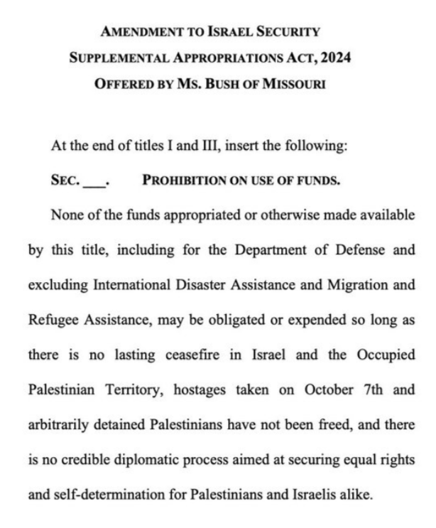Wow. Pro-Hamas Cori Bush and Rashida Tlaib have submitted an amendment to ban aid to Israel until the hostages are released. They want to give Hamas an incentive to keep the hostages!