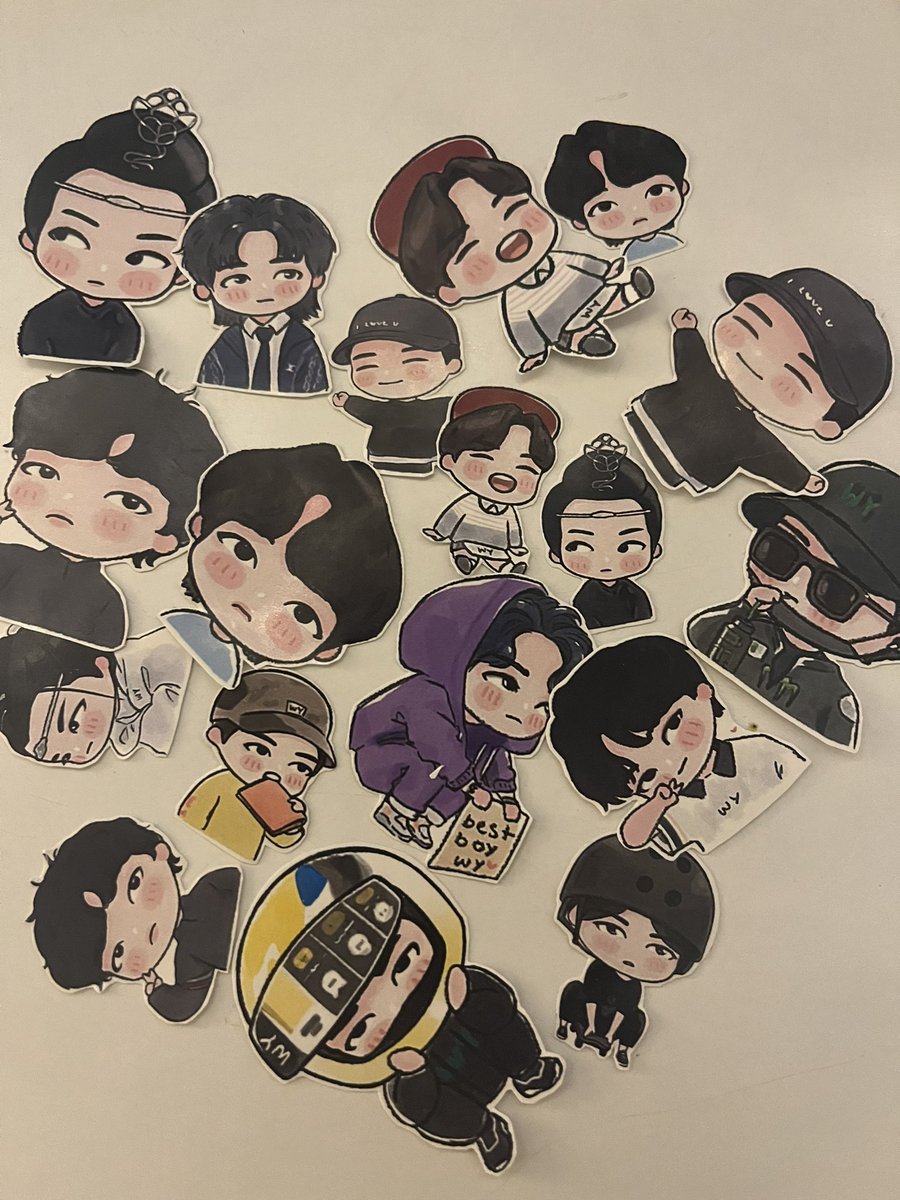 found all these stickers i had gotten printed long long ago🫠