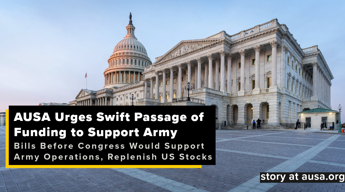 #AUSA Urges Swift Passage of Funding to Support Army Bills Before Congress Would Support Army Operations, Replenish US Stocks Read more at loom.ly/iKAHn6A
