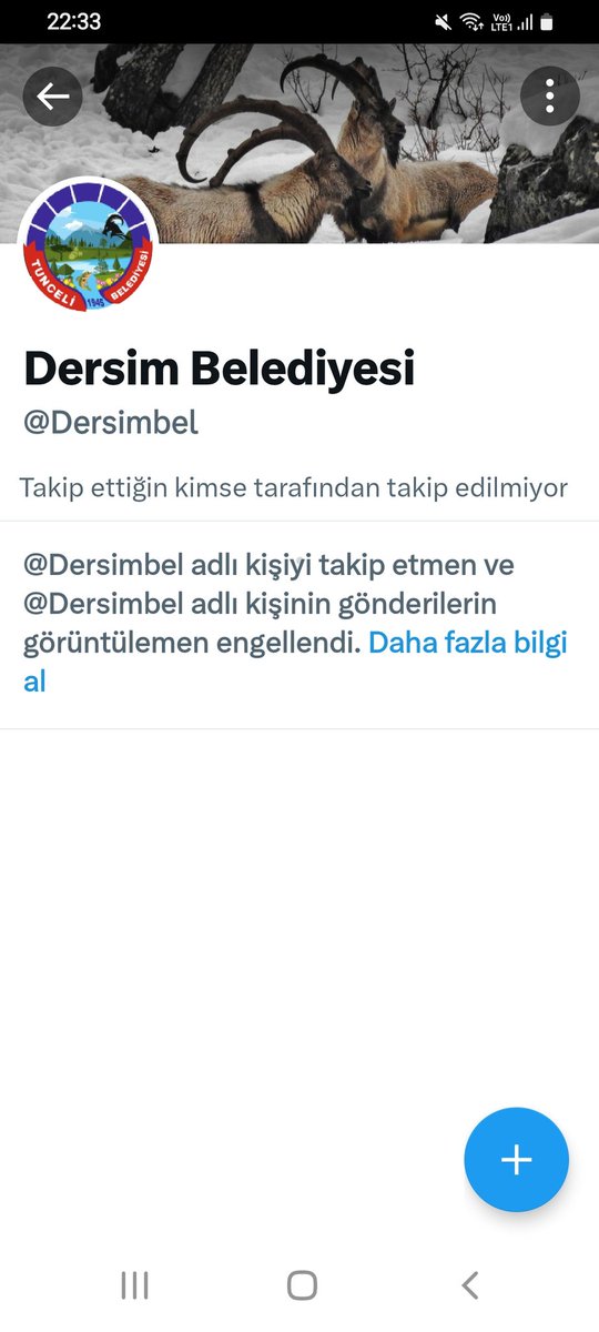 TurkyilmazEla's tweet photo. @Ela7798 Tunceli Belediyesini ele geçiren teröristler beni engellemiş https://t.co/LqZRkFNpWk
