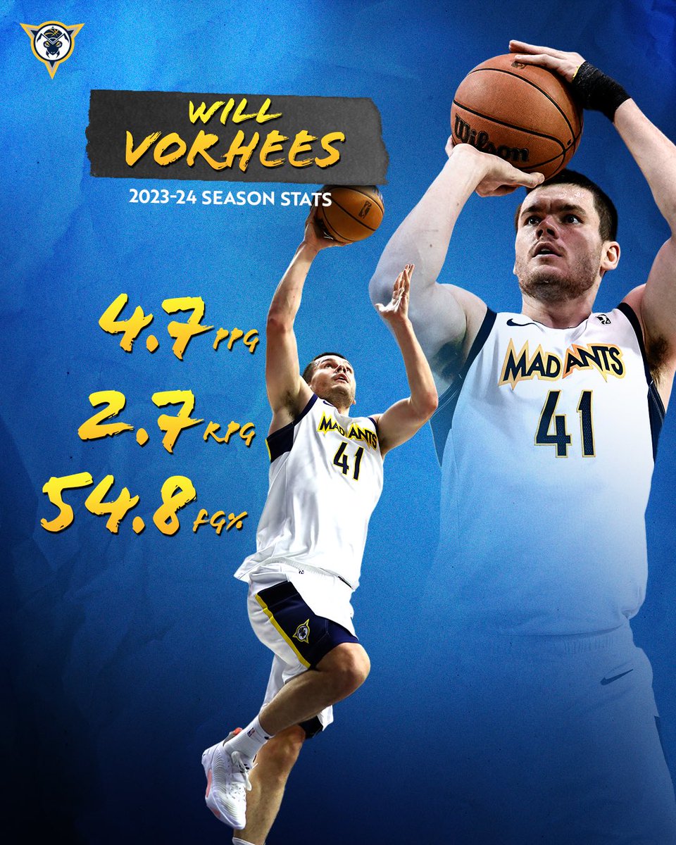 efficient minutes from Will Vorhees this season 💪 read his full #MadAntsReview2024: buff.ly/3TYh0Yw