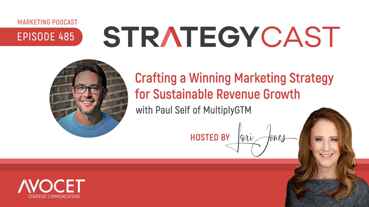 Sustainable revenue growth is THE a blueprint for success. Join me on this episode of StrategyCast with my guest Paul Self, founder and CEO of MultiplyGTM, to learn more! strategycast.com/podcast/market… #StrategyCast #SustainableGrowth #RevenueGoals
