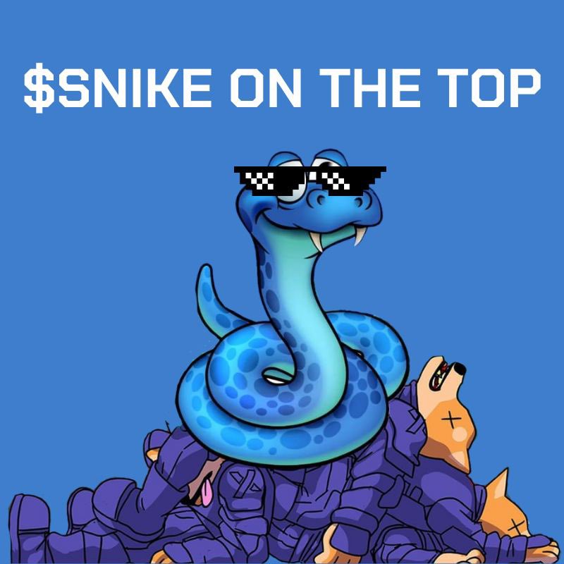 SnikeOB's tweet photo. Brace yourselves! $SNIKE is slithering its way to the top, ready to rattle the crypto market! 🐍 Say goodbye to those DOGEy memes, because this sneaky coin is here to strike them down!

Join us: https://t.co/ImpgsAqbZi https://t.co/vdrNP1dLCf