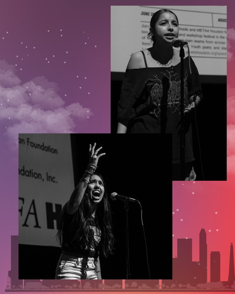 witshouston's tweet photo. Meta4 Houston, you're up! We can't wait to see you take the stage at Brave New Voices in DC and defend our title as slam champions. 

#WITSHouston #Meta4Houston #PoetrySlam https://t.co/2xGQDJknJn