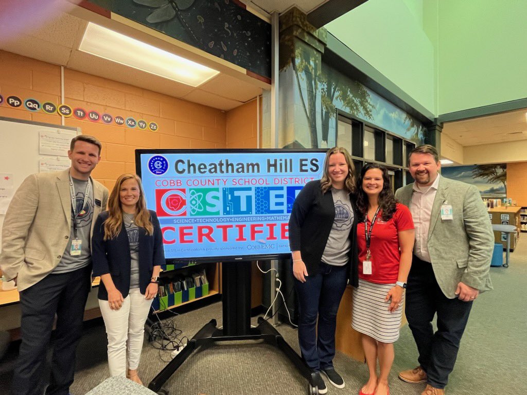 STEMcobb's tweet image. Congratulations, @CheathamHillES! We are so proud of your students and staff! #STEMCobb #DoingDrivesLearning @ALDCobb @CobbSchools