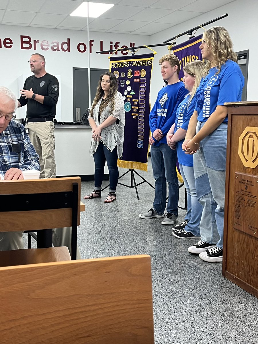 This week we celebrated April’s Optimist Youth of the Month, Tyler Dwenger! Thank you to our high school athletes and partners for sharing about our Champions Together program! @gchschamp1