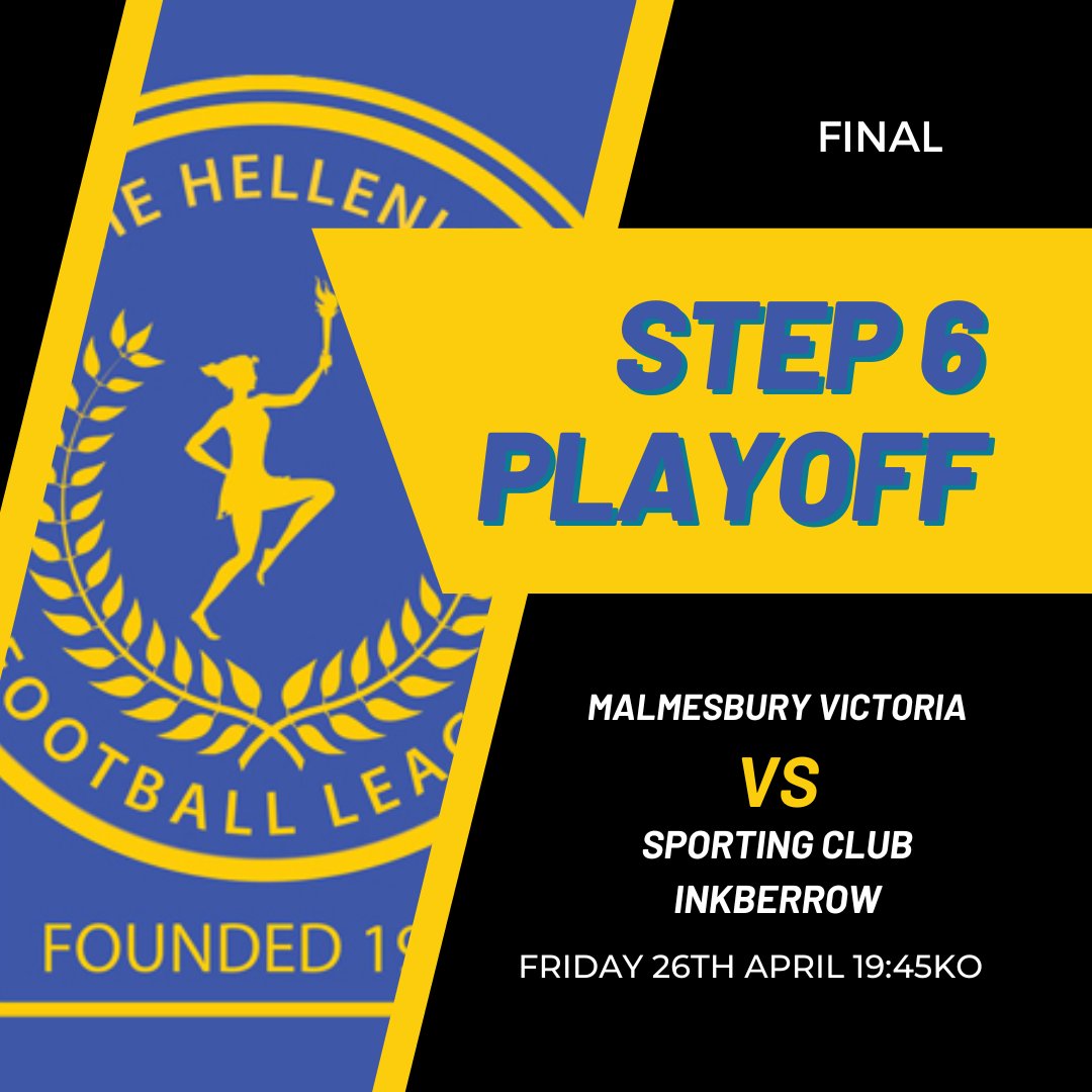 Our Step 6 playoff is a week today. @MalmsVicsMedia vs @SCInkberrowFC