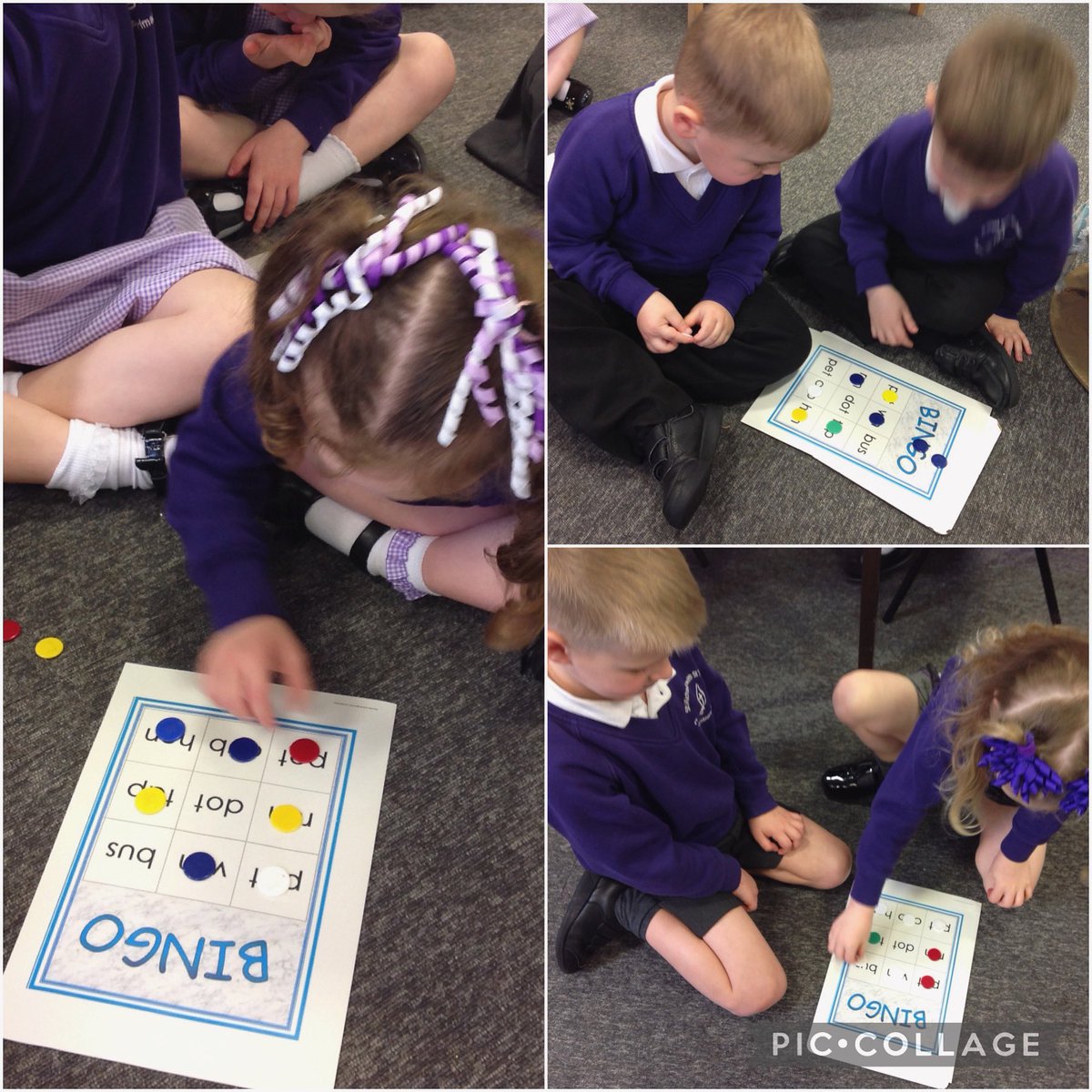 Friday phonics! ⭐️ Reception used their reading skills to play ‘rhyming bingo’ this afternoon! #EYFS #PhonicsGames