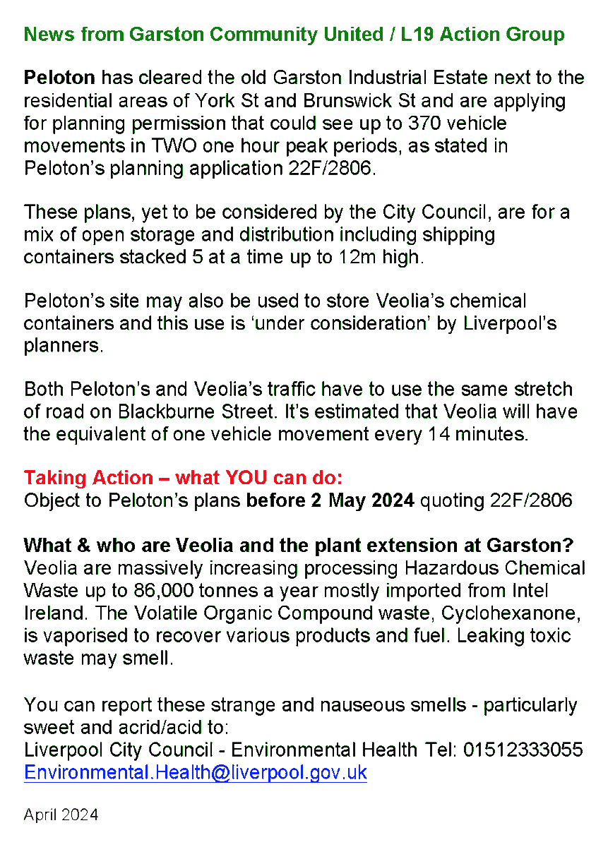 GarstonCU's tweet photo. Object to Peloton’s plans before 2 May 2024 quoting 22F/2806
by email to: planning@liverpool.gov.uk 
or online (&amp; see the application plans) here:
https://t.co/JtMazdFWXQ
@LiverpoolFoE @MerseyPensioner @KarenWhelan19 @LIndependents @XRMerseyside @ringofparks @MissyClarke https://t.co/pmt6DzFD8N