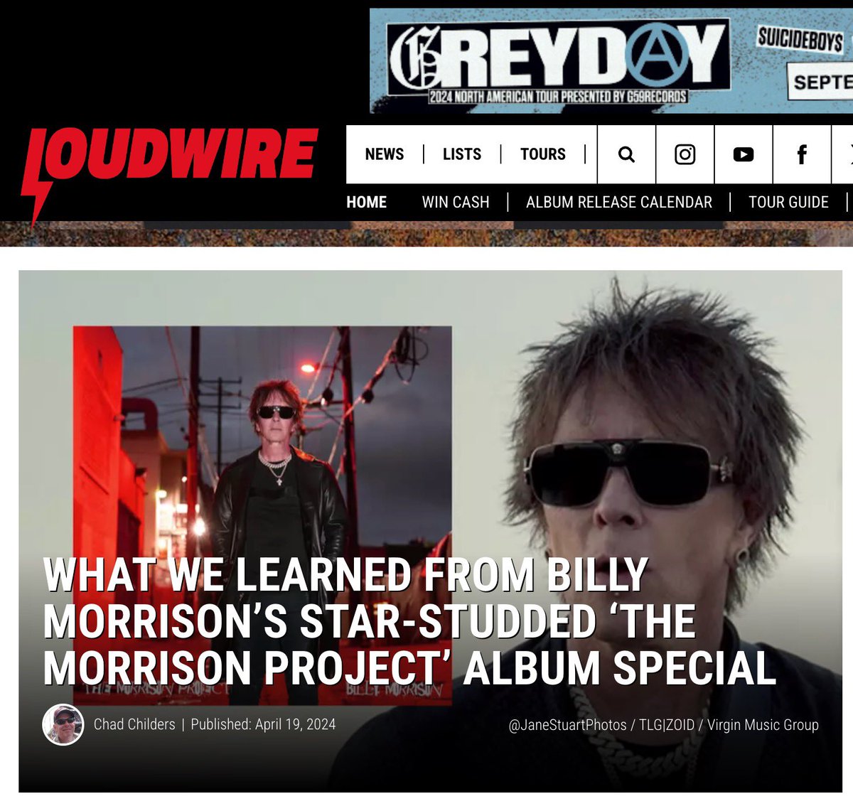 BillyMorrison's tweet photo. A huge thank you to Chad and all at @Loudwire for a wonderful feature on the recent album special we did @SIRIUSXM for @OzzysBoneyard - go to https://t.co/0ZjQqus7Ux to read the full piece. https://t.co/ll0fvOgYgO