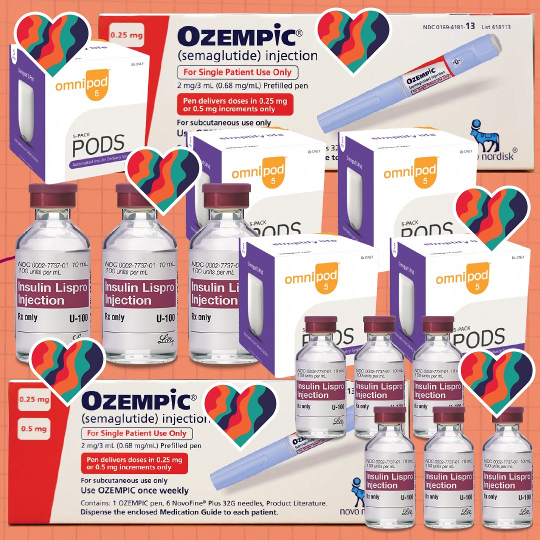 🚨 MAD's requests for insulin, GLP1s, and supplies are up!! 🚨 Between 2023 and 2024 we've observed: 💉 70% increase in insulin requests 💉 140% increase in GLP1 requests 💉 52% increase in supplies requests Here's how you can help... (1/3)