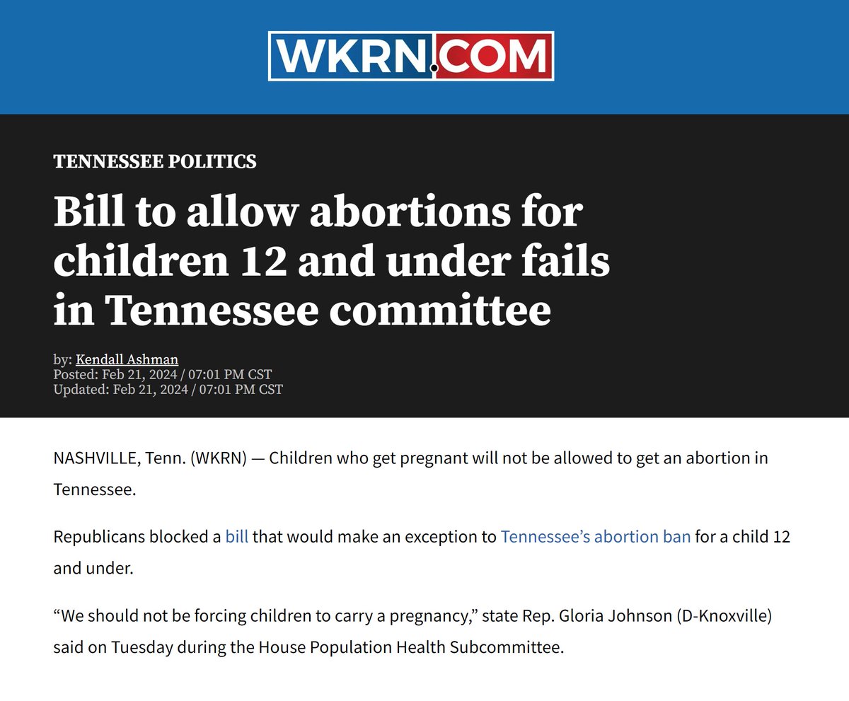 @JasonZacharyTN @tnhousegop Jason Zachary rides the wave of manufactured outrage while flipping his need to control women and young girls on its head from the evil that it is to an imagined virtue. Tennessee Republican legislators are doing serious harm to our girls and trampling on the health care needs
