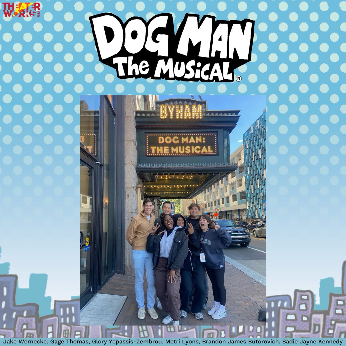 Dog Man and his friends are on the road! Catch them at the @HeindlCenter for the Performing Arts tomorrow! Fetch Tickets at ci.ovationtix.com/36646/performa… #TheaterWorksUSA #DogMan #DogManMusical