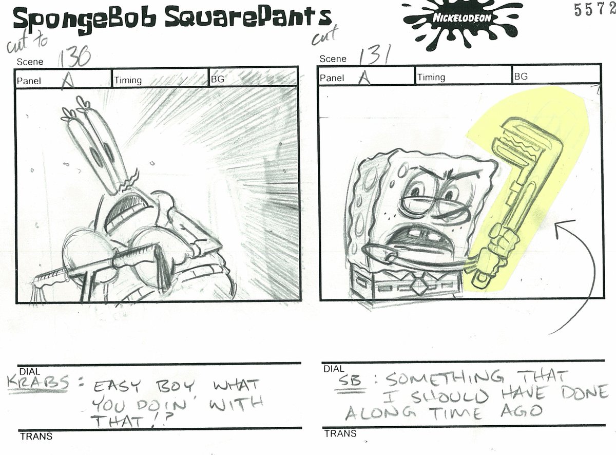 Storyboards from the episode 'Jellyfish Hunter.'