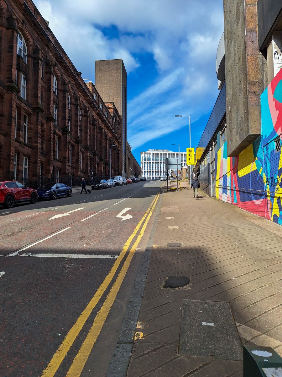 Had a couple of days in Glasgow. To all my cycling mates, I can confirm that Montrose Street is as steep as it looked in tv coverage of last years #uci world championships.