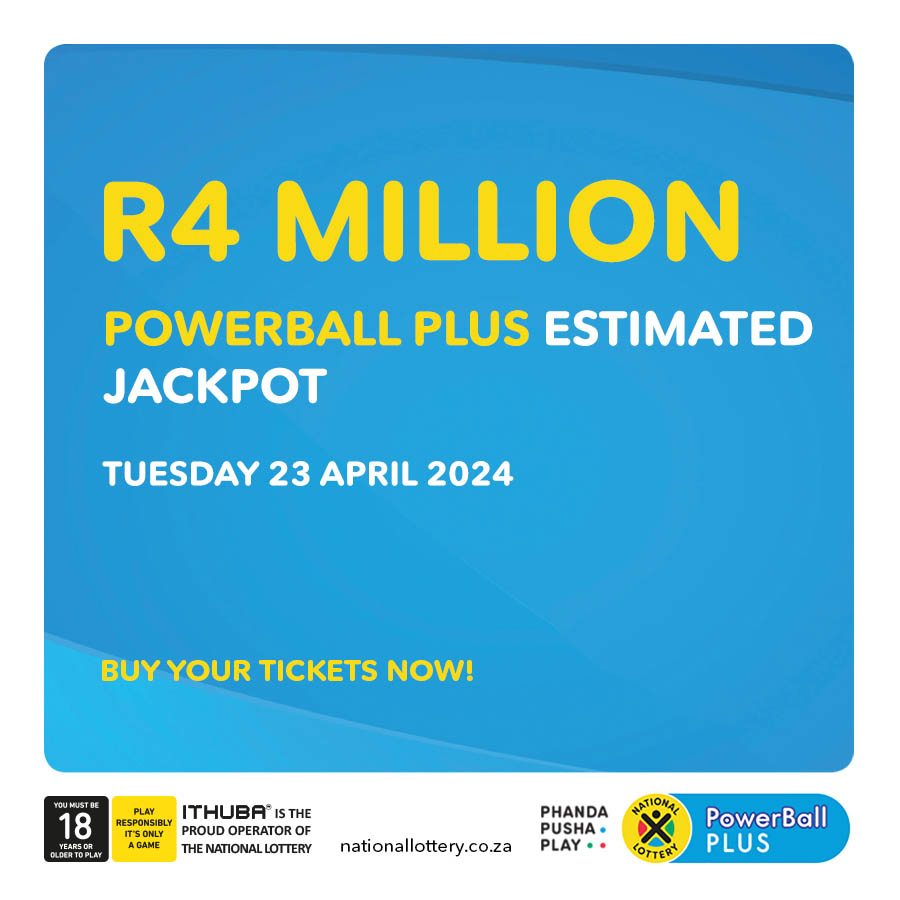 PowerBall & PowerBallPLUS estimated jackpots: PB: R8 Million PBP: R4 Million for 23/04/24! #PhandaPushaPlay Now bit.ly/LottoRegister