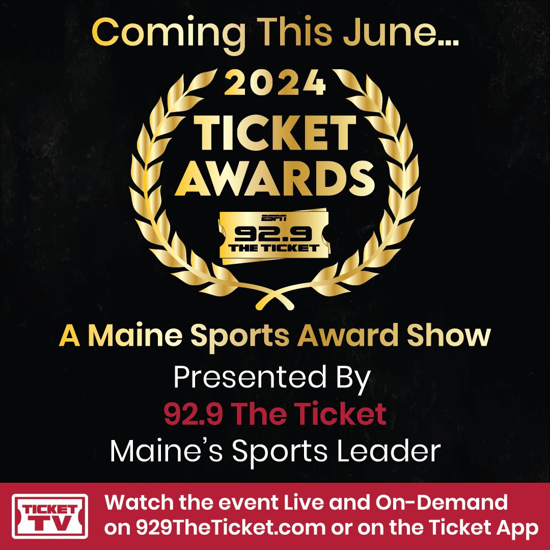 929theticket's tweet photo. 🏆 Exciting News 🏆
Get ready, Maine sports fans! Join us at Hero's Sports Grill to celebrate athletic excellence at The Ticket Awards!
🗓️ Mark your calendars for June 17th and join us, or tune in to Ticket TV for the live stream and on-demand coverage! 📺 #TicketAwards https://t.co/QgP9wulNAF