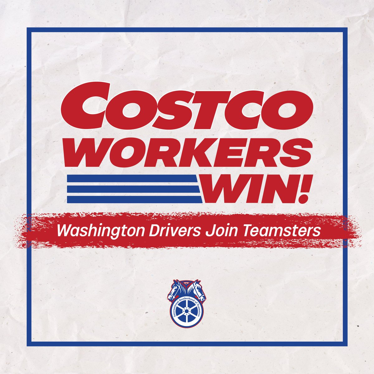 💥More than 150 Costco drivers in Sumner, Washington voted overwhelmingly yesterday to join #Teamsters Local 174, becoming the first-ever group of workers at a @Costco Distribution Center to organize with the Teamsters. They are seeking strong representation to address years of