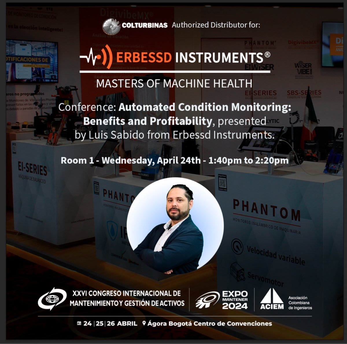 Join us this Wednesday! #MastersofMachineHealth #ErbessdExpert #ErbessdEverywhere #ConditionMonitoring