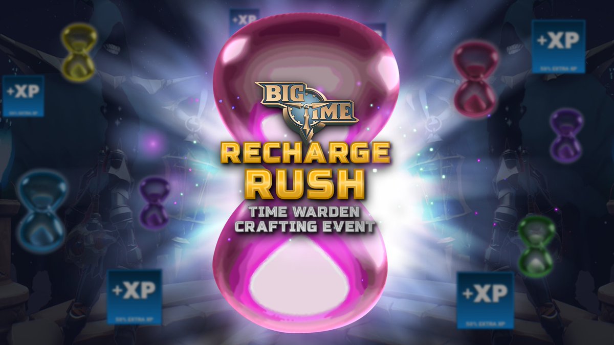 ⚒️ Hourglass Recharge Rush - It's Time To Rush!⚒️ 📅 Starting now and ending on 4.22.24, at 23:59 UTC. Get 50% more Time Warded exp, double Leaderboard Points, and reduced Workshop Mod Chip cost! more info: discord.com/channels/66634…