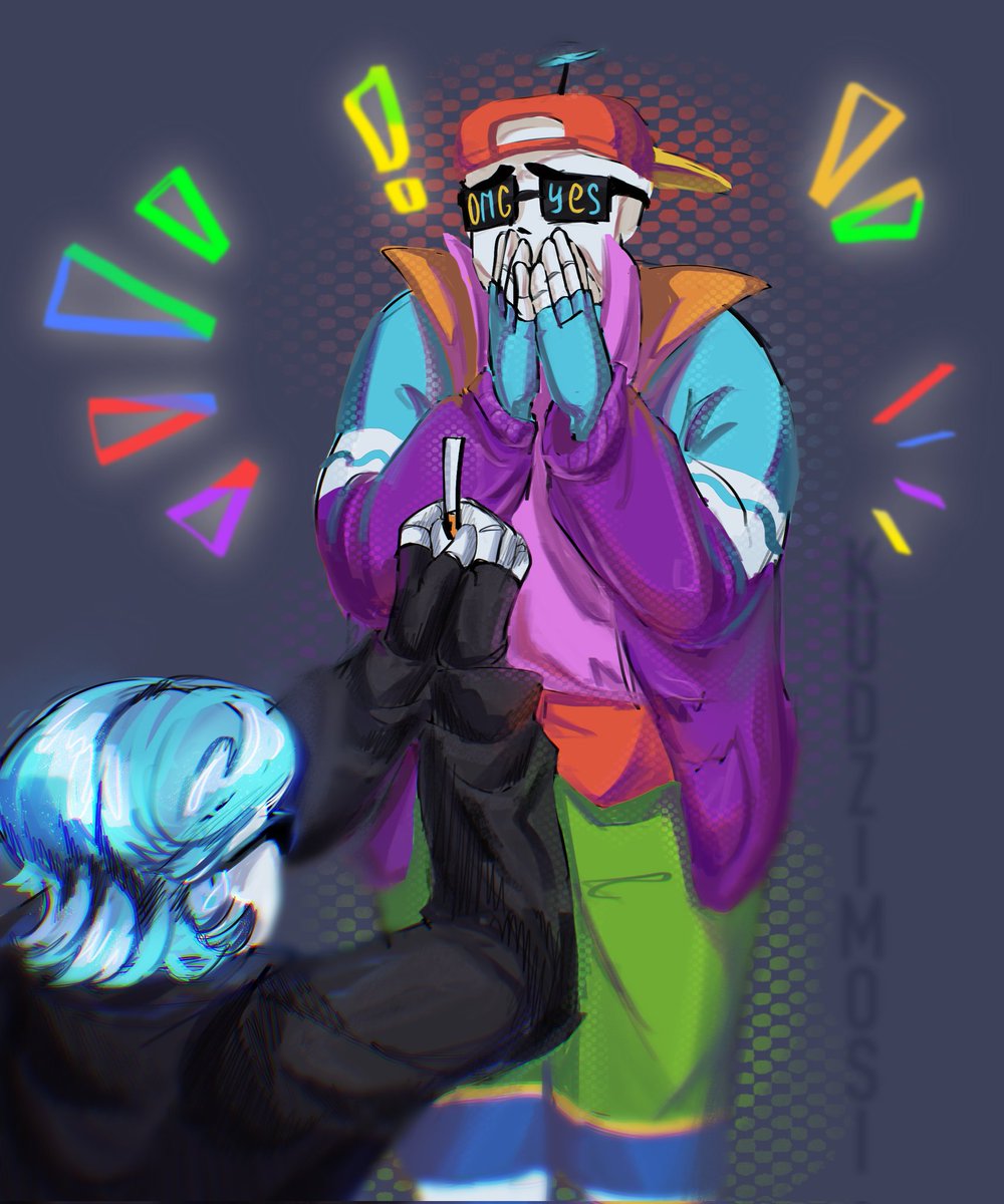 birthday present to ma boy :∆
#freshsans #greasersans #undertaleau