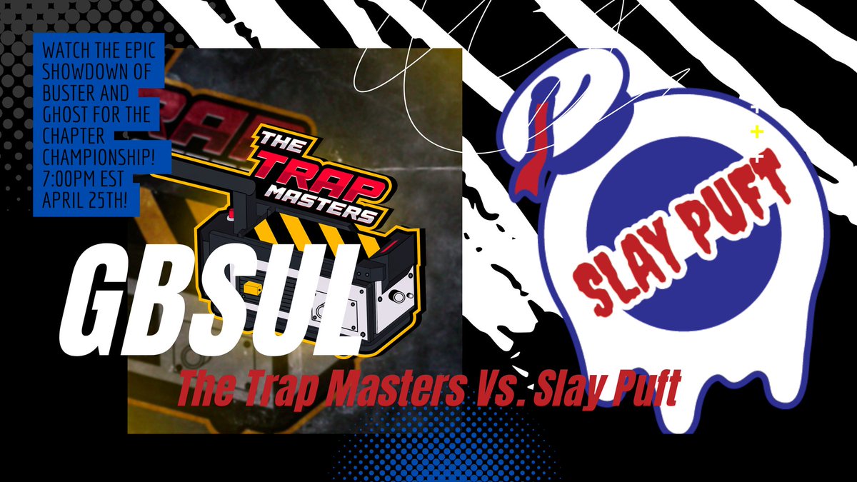 Thursday April 25th at 7:00 PM EST
SlayPuft vs. The Trap Masters
Come watch it live next week!
twitch.tv/trashysiashy