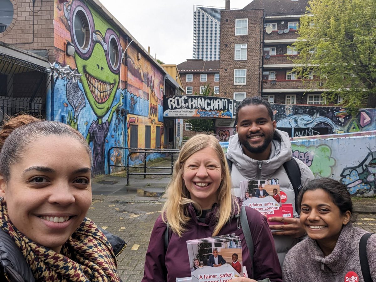 Out this evening on the Rockingham for @SadiqKhan & @LabourMarina Not long to go! Vote Labour to keep the Tories out on 2nd May!