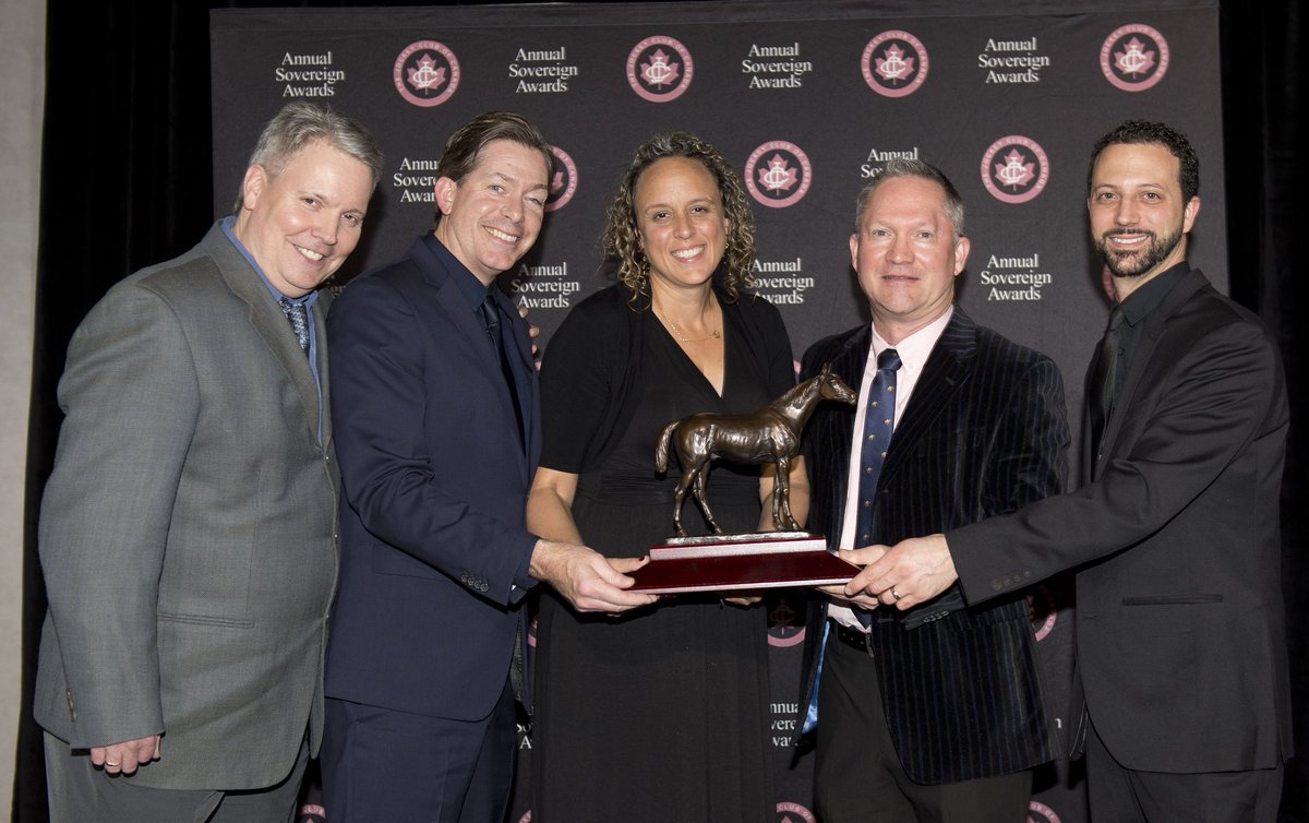 Congratulations to the talented @WoodbineTB Broadcast Team! The short documentary ‘Secretariat: The Last Race’ was honoured with a @JockeyClubofCAN Sovereign Award last night. Watch the winning doc here: youtu.be/--lV1nCGEE8?si…