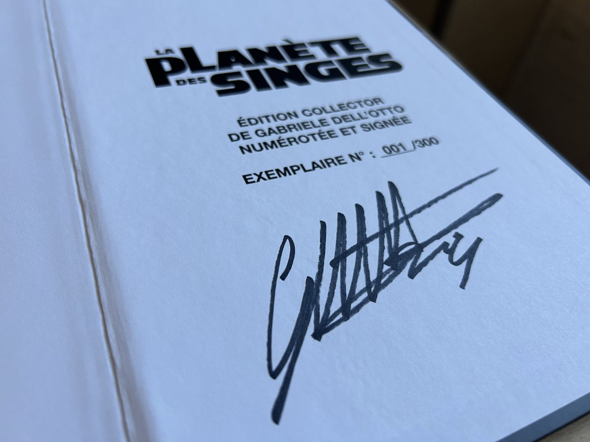 Retrouvez la couverture variante du premier comic book de LA PLANETE DES SINGES en lien avec les films de la dernière trilogie ! Une merveille signée (dans tous les sens du terme !) par le génial GABRIELE DELL'OTTO ! bit.ly/PlaneteSinges