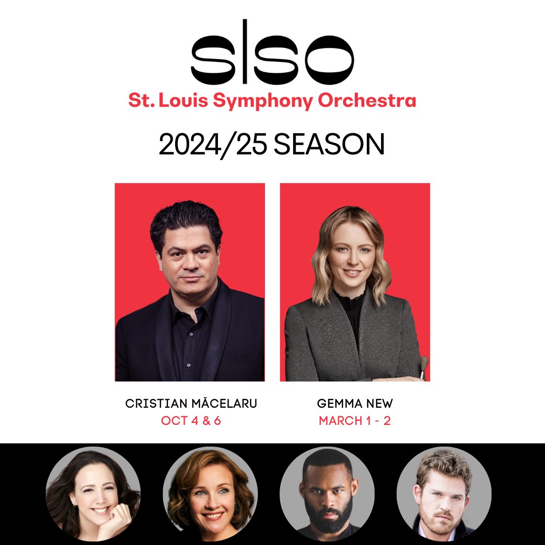 Two of our conductors are featured in the St. Louis Symphony Orchestra @SLSO’s 2024/25 season! @CristiMacelaru leads the orchestra in Dvořák’s Symphony No. 6 and “Carnival Overture”, Gabriela Lena Frank’s “Concertino Cusqueño” and Ginastera’s “Variaciones concertantes”.…
