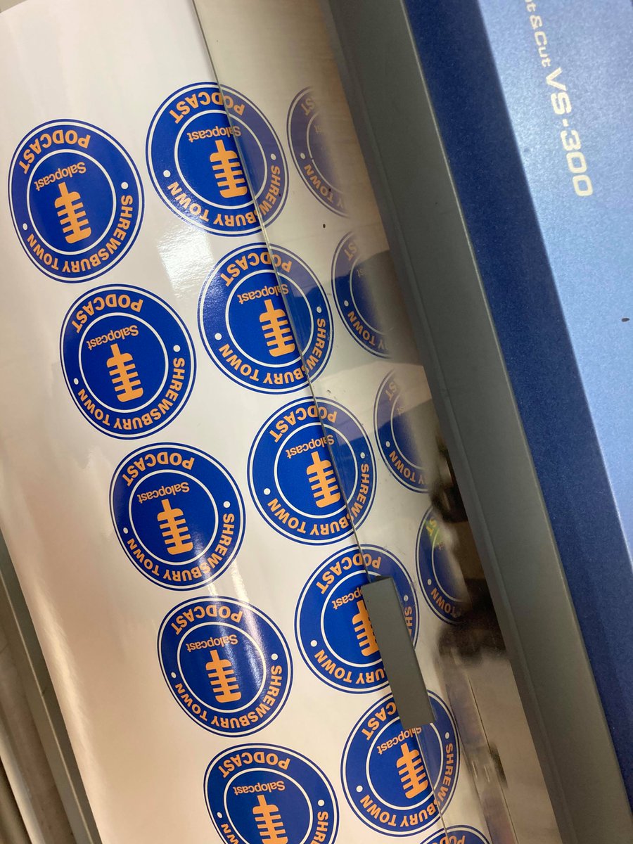 We had run out of stickers... New stickers! If you want one, please let us know. #salop 🔷🔶