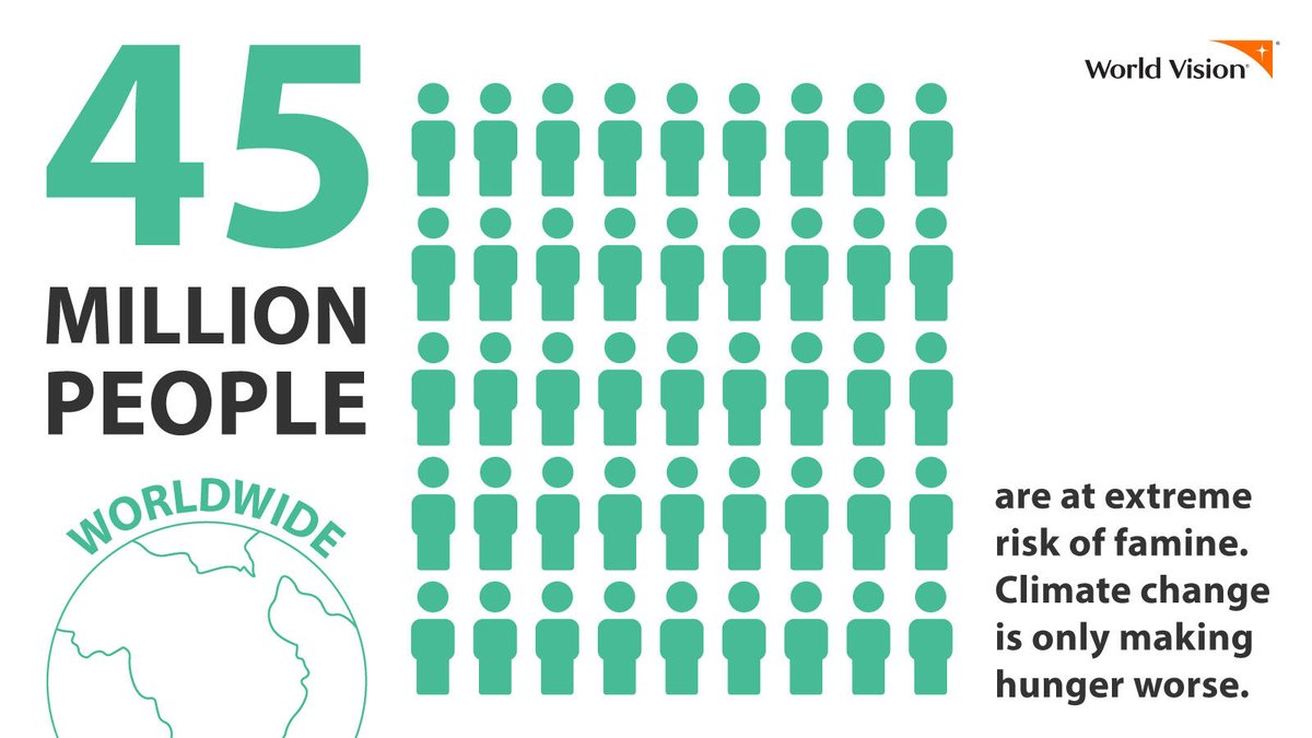 WorldVision's tweet photo. #ClimateChange is making it harder for more people to grow, raise and access food. About 45 million people around the world are already at an extreme risk of famine. What will it take for us to pay attention and take action?
#ENOUGHclimatechange #earthday #reduceplastics https://t.co/RFgGuOPGwW