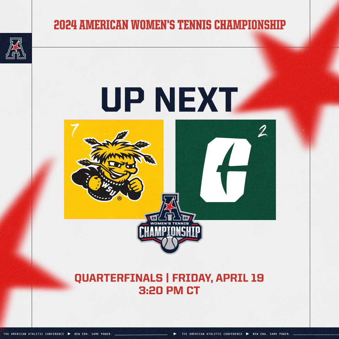 Shockers vs Niners coming up! 🎾 Live results 🔗 theamerican.org/tournaments/?i… #AmericanTennis