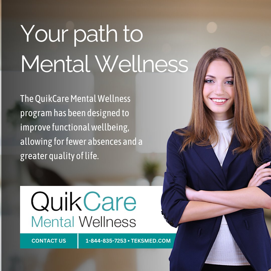 In today's hectic world, prioritizing mental health in the workplace is crucial. Invest in QuikCare Mental Wellness today because employees deserve to shine, and we're here to support them. Discover more: bit.ly/47rmWyl