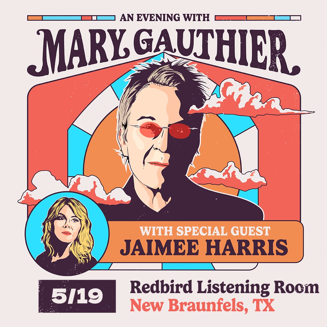 New Braunfels, @jaimeeharris and I will be at Redbird Listening Room for a mid-afternoon show on May 19 at 4PM. There are still tickets available, and you can get them at the link below. We will see you there. l8r.it/uvGc