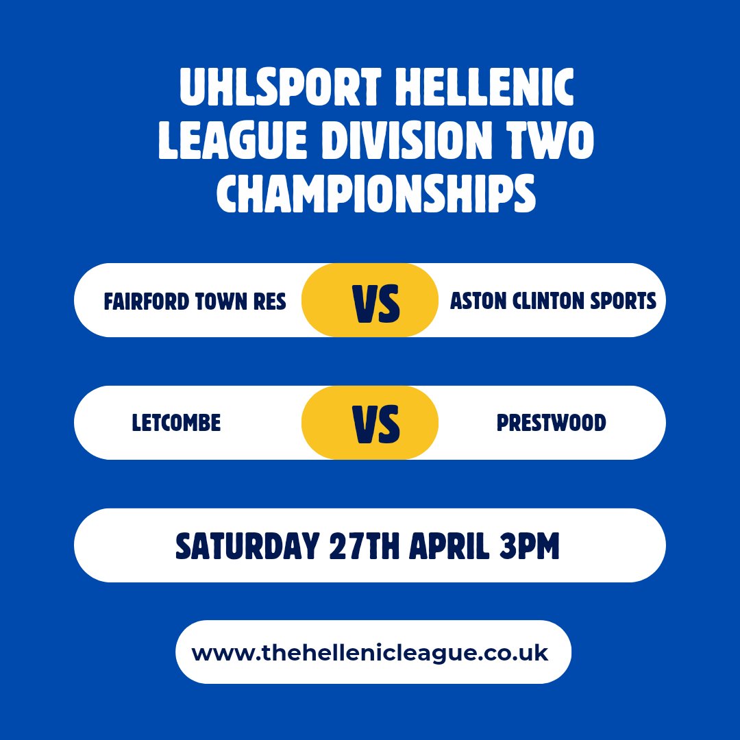 This season we will have an overall Division Two champion. Oue three title winners plus Prestwood [ppg] will take part in the semi-finals on Saturday 27th April.