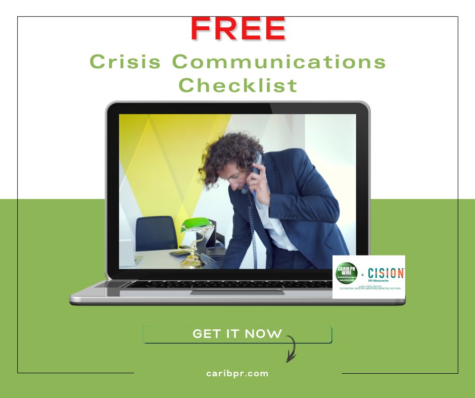 #PRNEWS  -🚨 Don't get caught off guard! Stay ahead of the game with our 3-step Crisis Comms Checklist for a proactive PR strategy. Check it out now: bit.ly/3xtHqK0 
#PRTips, #CARIBPRWIre, #PRnewswire 📝🔒