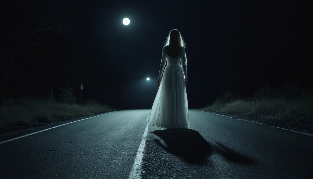 Urban legend says that if you drive down Harper’s Lane at midnight, you might meet the Lady in White. 

Dare to try? #GhostStories #HauntedPlaces