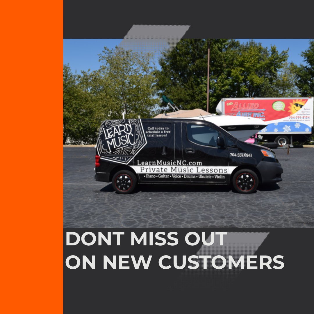 Rev up your marketing game with vehicle wraps that drive results! 🚗💼 Attract new customers while on the move. Call or click today! #VehicleWraps #MarketingMagnet #BusinessBoost