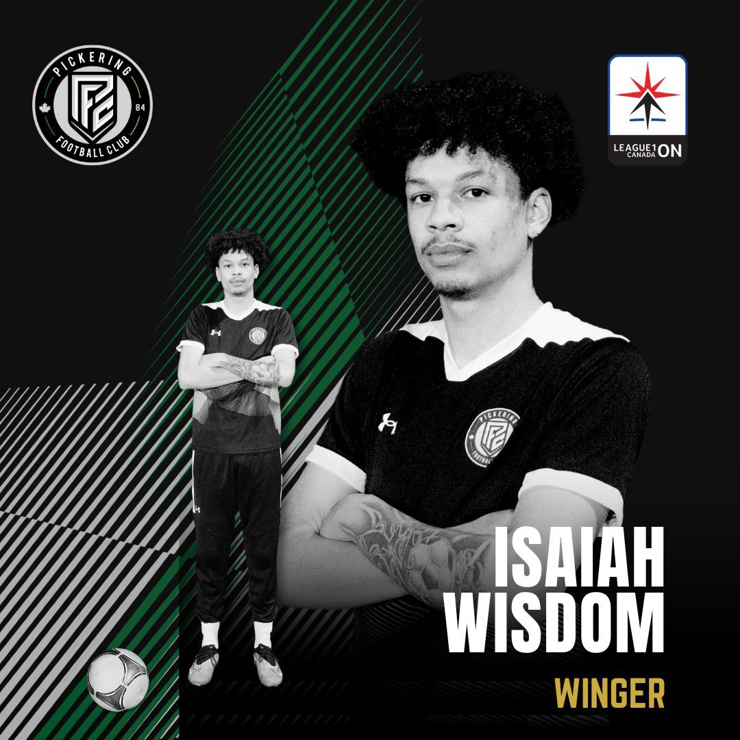 🚨 Signing Alert 📣 Pickering FC is pleased to announce Winger, Isaiah Wisdom to our @league1ontario Men's team 🙌 #PFC40YRSPROUD #DestinationClub #L1ON