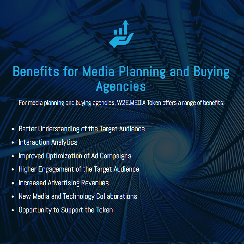 1/22 W2E.MEDIA Token offers numerous advantages for media planning and buying agencies, enhancing their capabilities and profitability. #MediaPlanning #TOKEN2049 #WMEDIA $WMEDIA