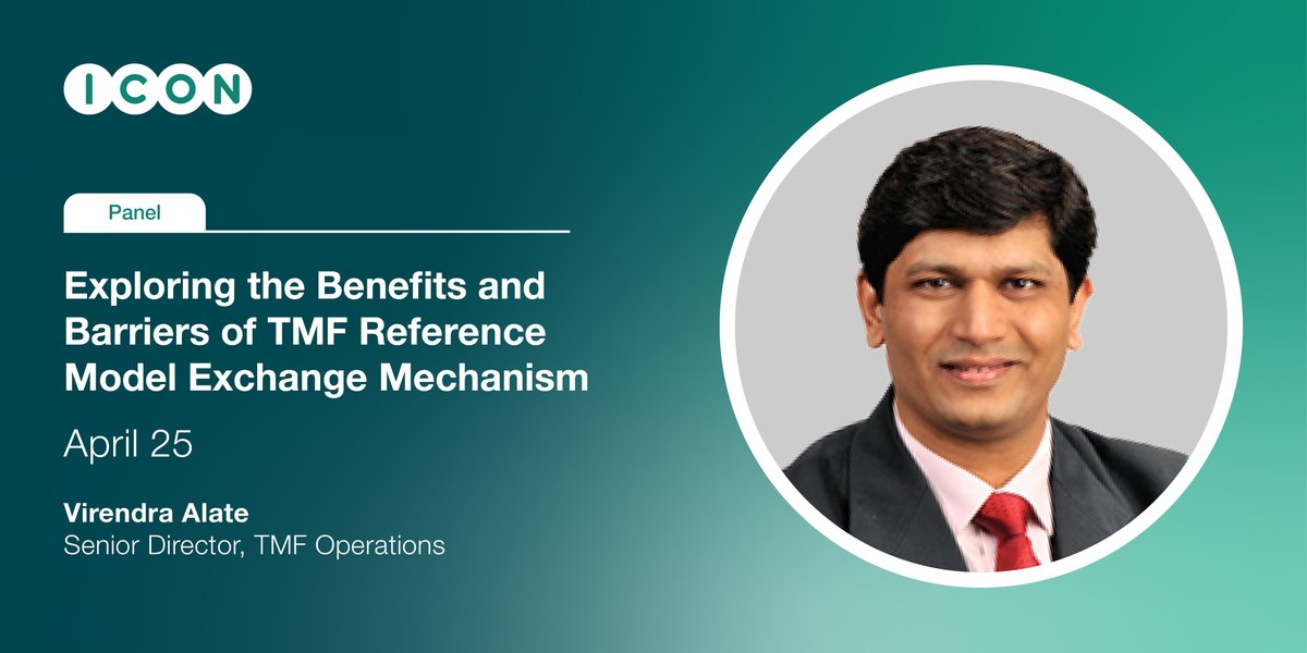 Are you attending the CDISC+TMF Europe Interchange in Berlin? Join us on April 25 for insights on the TMF Reference Model Exchange Mechanism. ICON’s Virendra Alate and a panel of experts will explore the benefits and barriers of this emerging standard. ow.ly/q68q50Rj3Oc