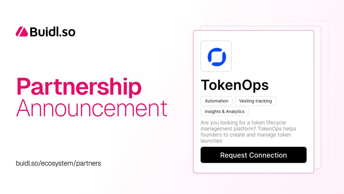 Defi_Eagle's tweet photo. 🛠️ @BuidlersTribe has formed a partnership with @TokenOps_xyz.
🌀 #TokenOps is a platform designed for managing the lifecycle of tokens, specifically catering to the needs of founders, investors, and companies involved in crypto projects.
🔽 VISIT
https://t.co/b3IZ7comMJ https://t.co/j3XD8Ke93F