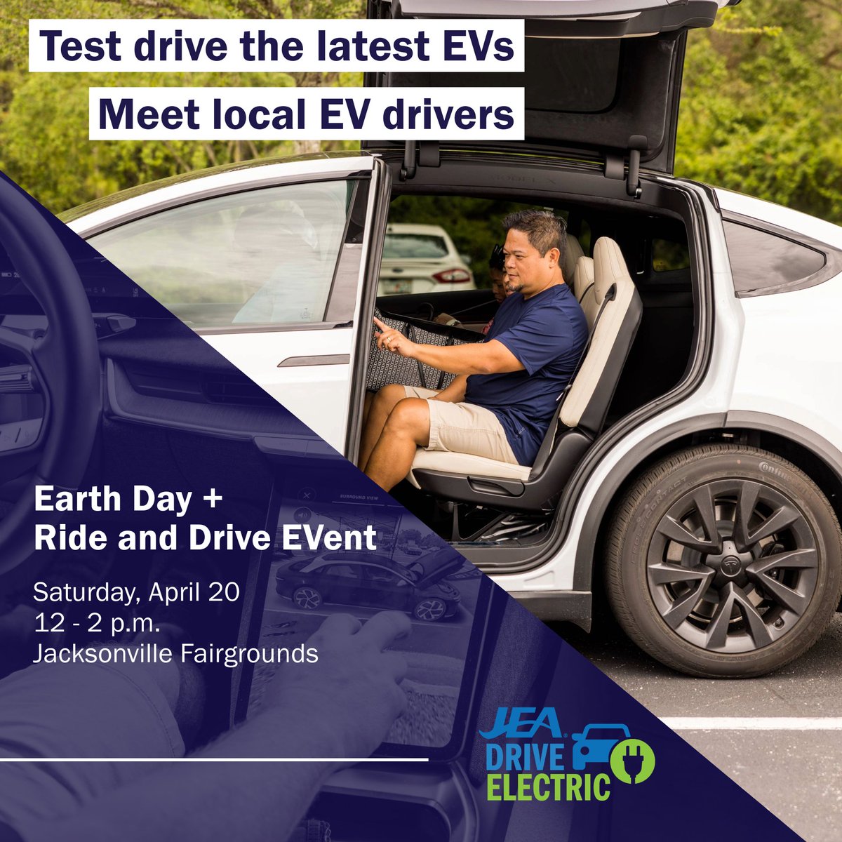 Join us tomorrow! Don’t miss your chance to drive into the future 🚗 

#DriveElectric #EarthMonth #ElectricVehicle