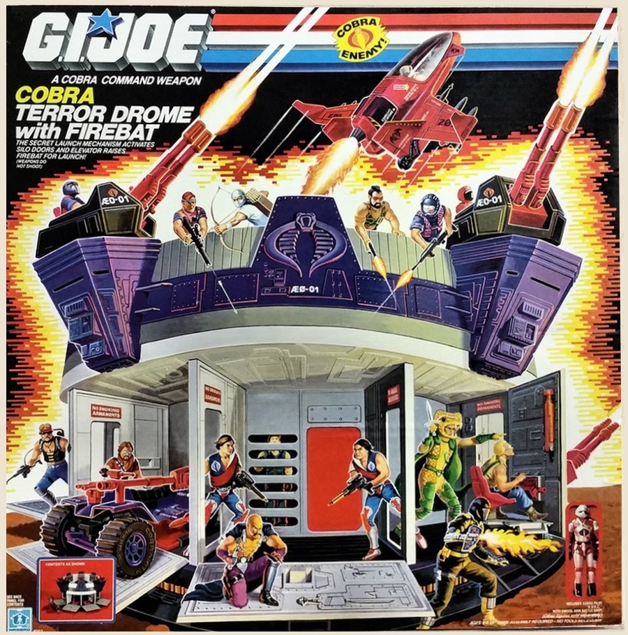 G.I. JOE WANTED! Hake's is always looking for '80s @GIJoeOfficial action figures & playsets, like the classic Cobra Terror Drome! Contact us today to sell your vintage G.I. Joe toys! 🐍🐍🐍 #GIJoe #actionfigures #collector