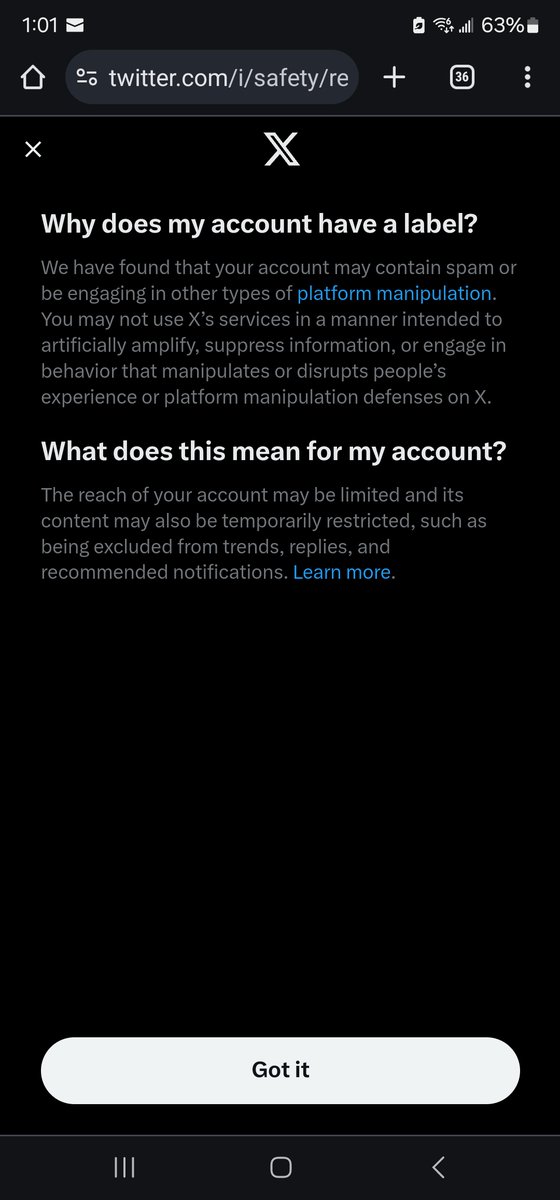 ZumsteinDavid's tweet photo. @X 

Censorship at its finest congrats.

@elonmusk 

Fail. https://t.co/9p7eZB8UlJ
