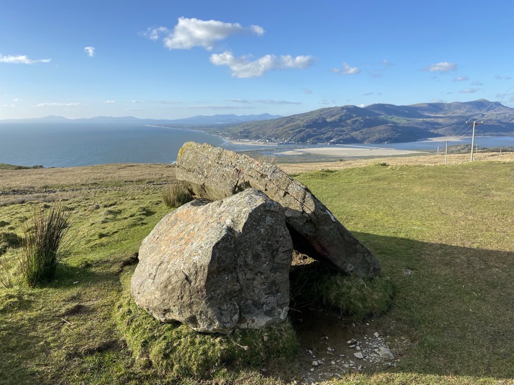 This evening’s view from the Ffordd Ddu (the black road) #Meirionnydd overlooking the Mawddach Estuary. The light was fantastically crisp and blue with sparkly motes - or perhaps that was just my eyes