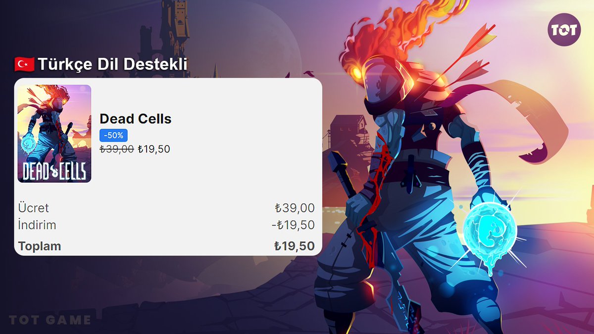 Aksiyon platform türünün en beğenilen oyunlarından olan Dead Cells, Epic Games'te indirimle birlikte 19,50 TL'ye düştü.