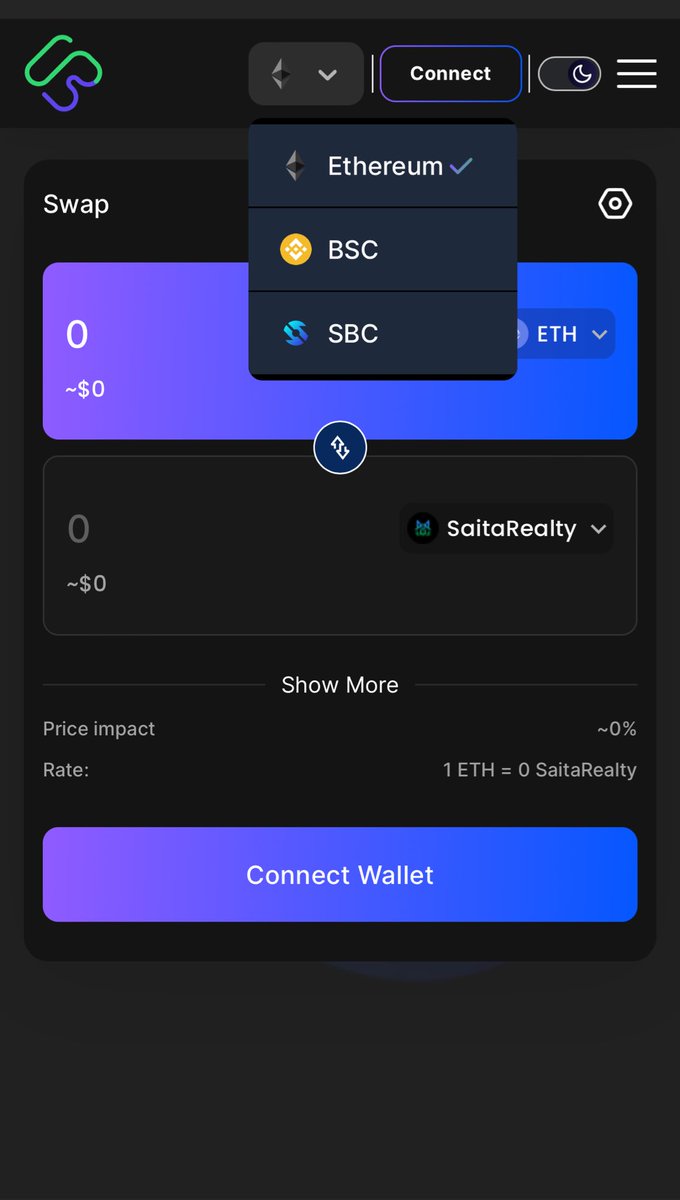 J_Gon15's tweet image. THE NEW UPGRADED #SAITADEX is now live! dex.saitachain.com

It’s beautiful and flawless! Fast and super responsive! With MANY MANY features! Swap…Staking….Farming…Xbridge…. Cross Chain Swap… 

ALSO! LOOK AT THOSE #BlockChain OPTIONS FOR SWAPPING 👀👀👀 #SBC24 LOOKING…