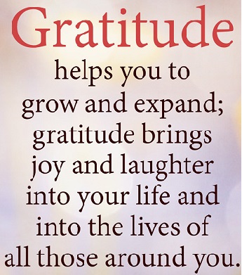 Be Grateful for the good times, enjoy life. Life is too short not to be happy.